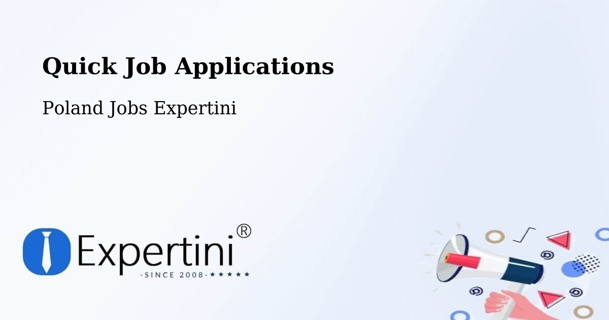 Quick Apply Feature – Węgorzewo - Poland Jobs Expertini